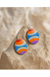 Hand Painted Wooden Earrings